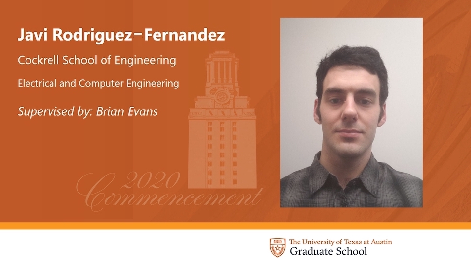 (Dr. Javier Rodriguez-Fernandez Receiving the PhD degree