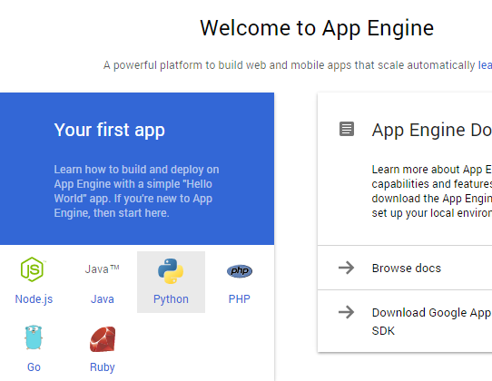 download the google app engine sdk