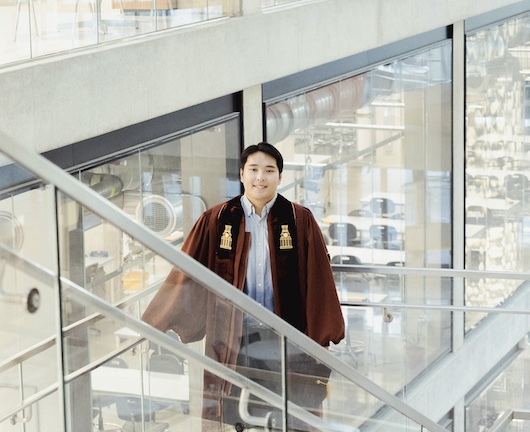 Dr. Yunseong Cho Receiving the PhD Degree