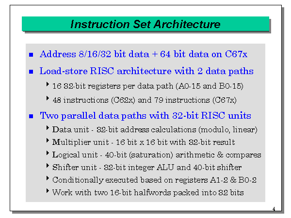 Instruction Set Architecture