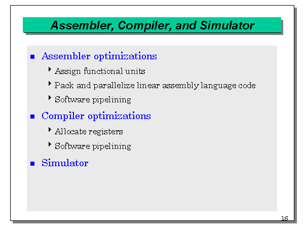 Assembler, Compiler, And Simulator