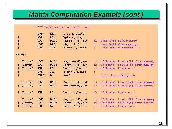 Matrix Computation Example (cont.)
